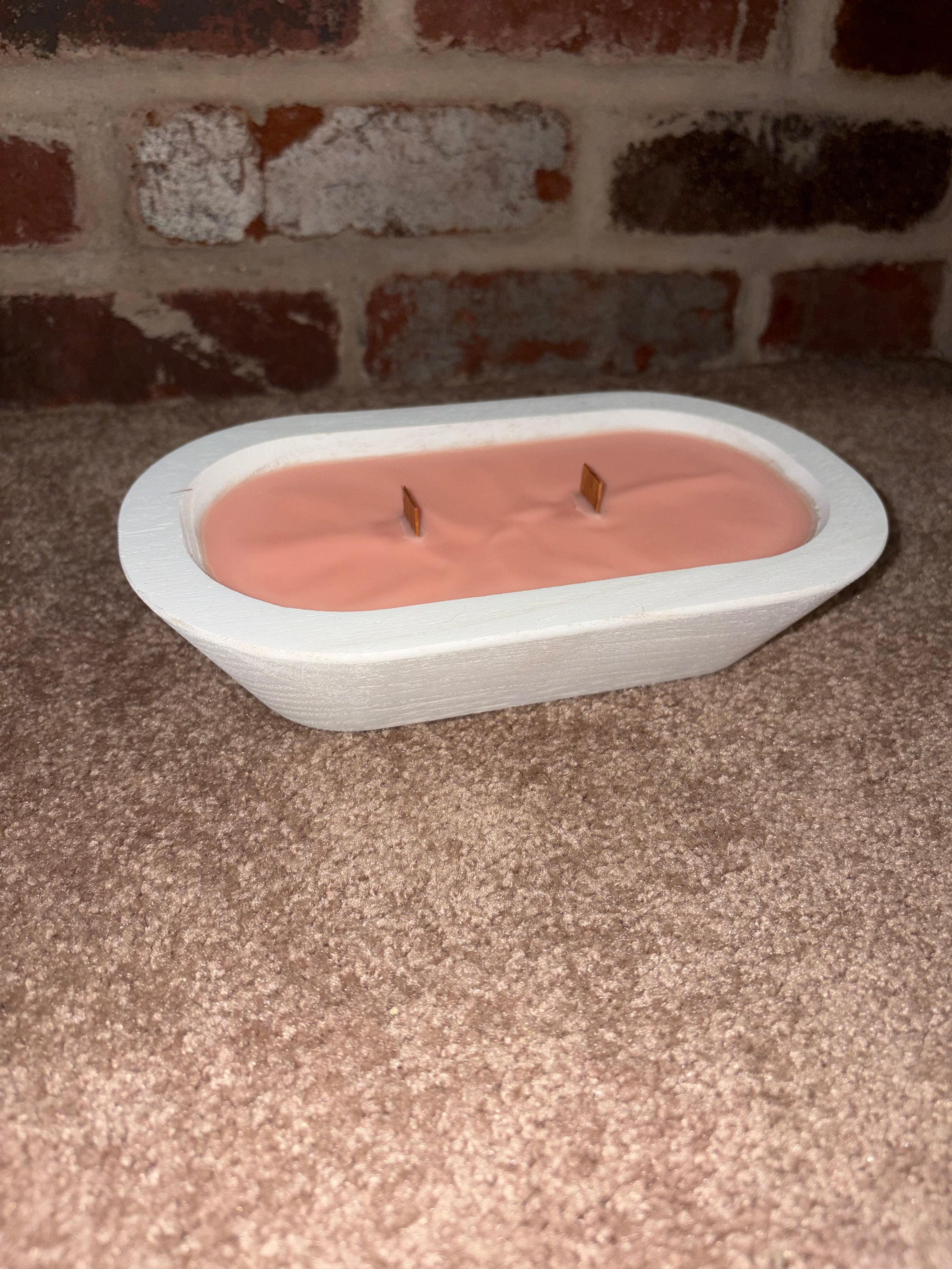 White Dough Bowl Candle