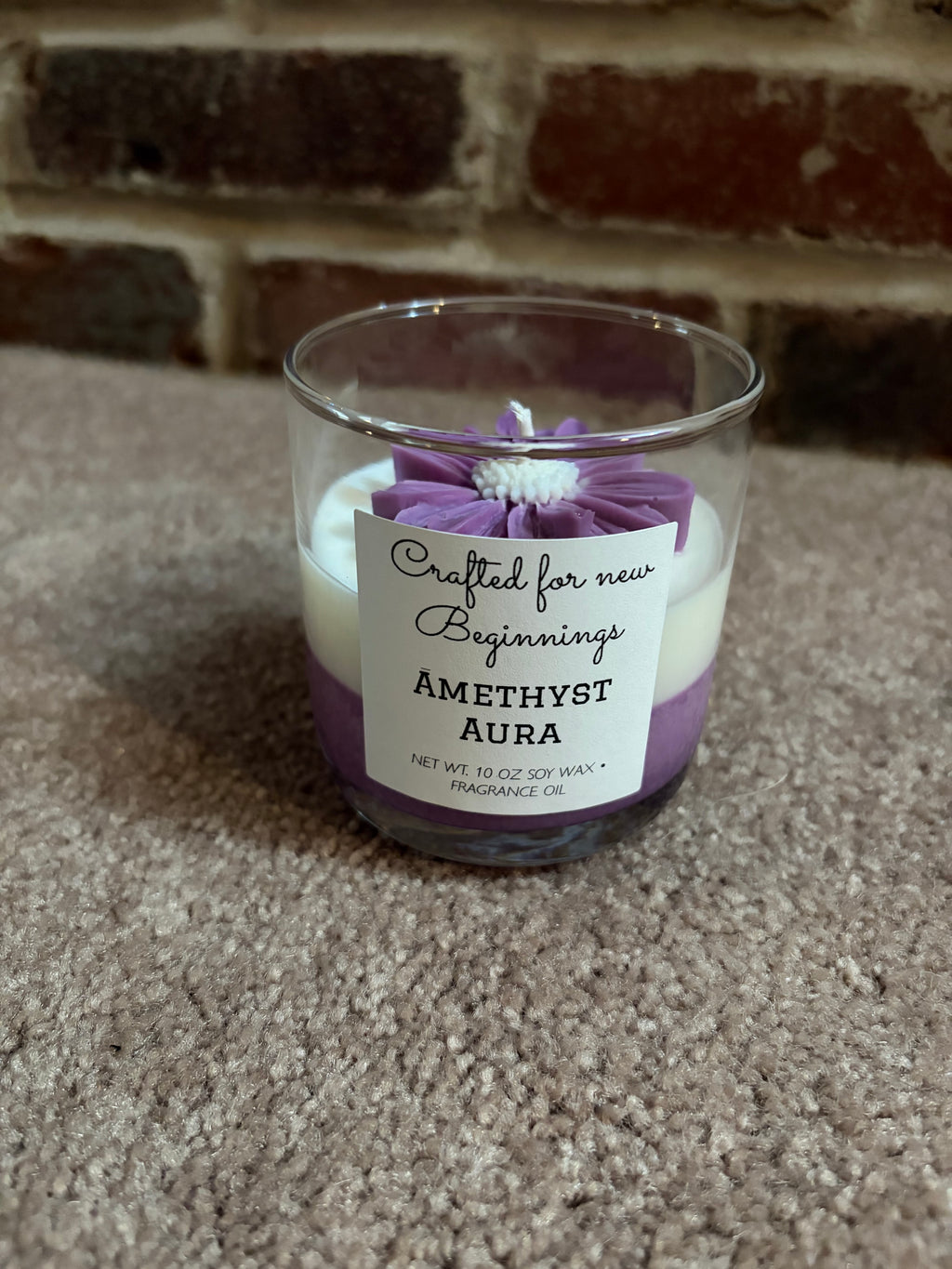 Floral 2 tone candles