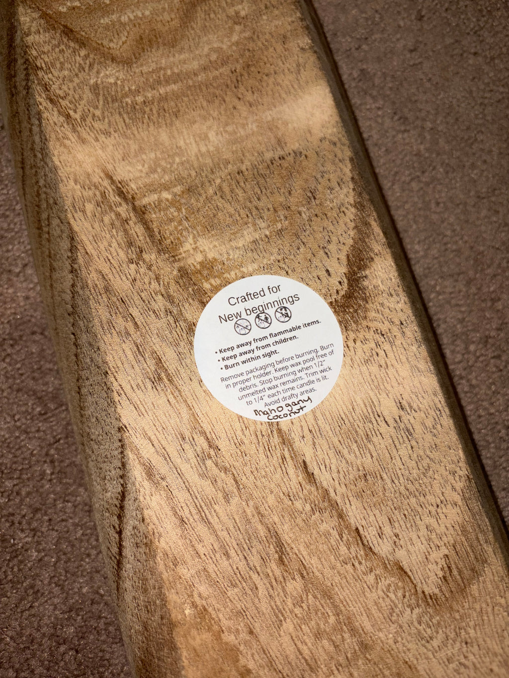20” Long Dough Bowl Candle
