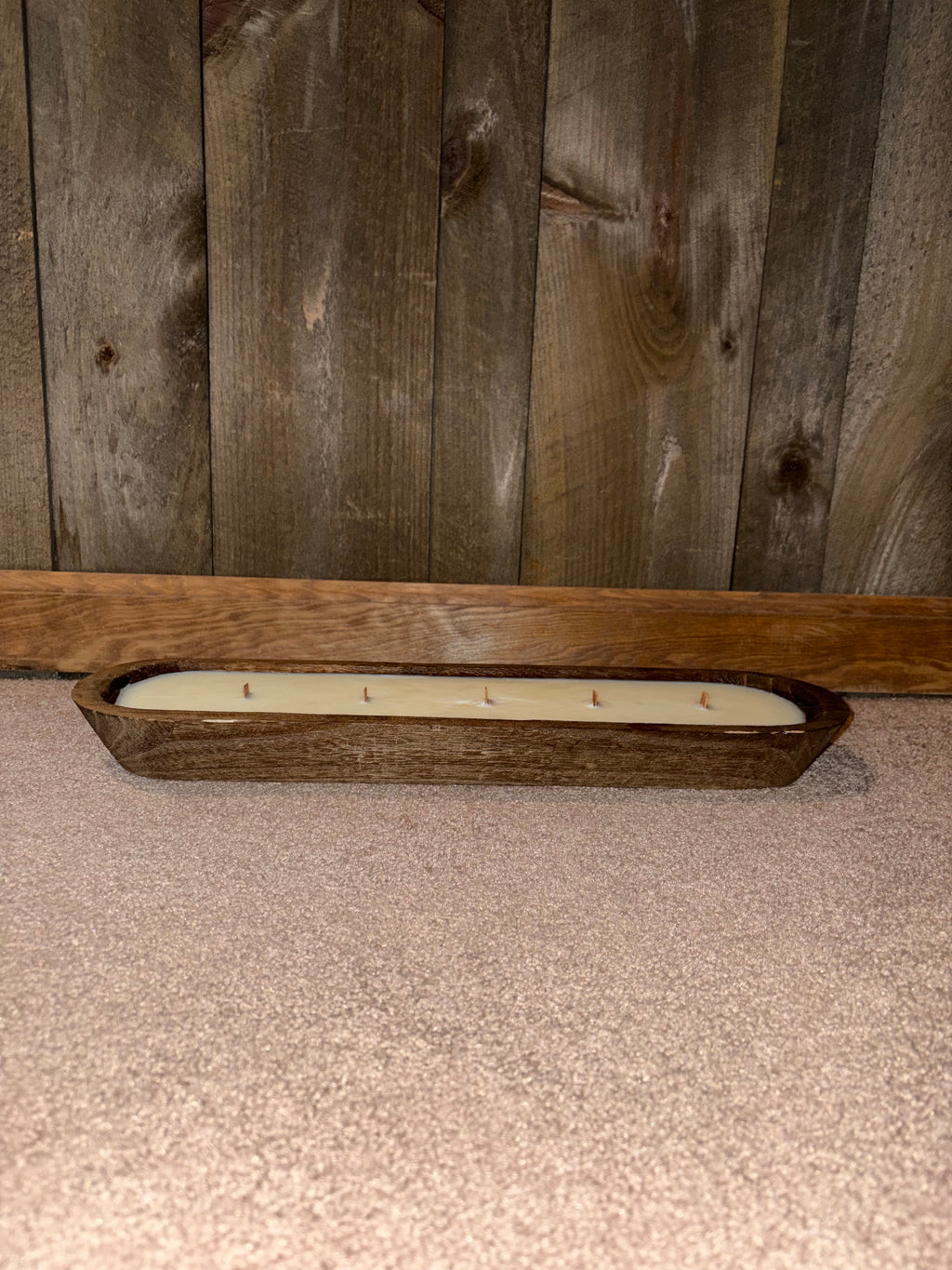 Long Wooden Dough Bowl