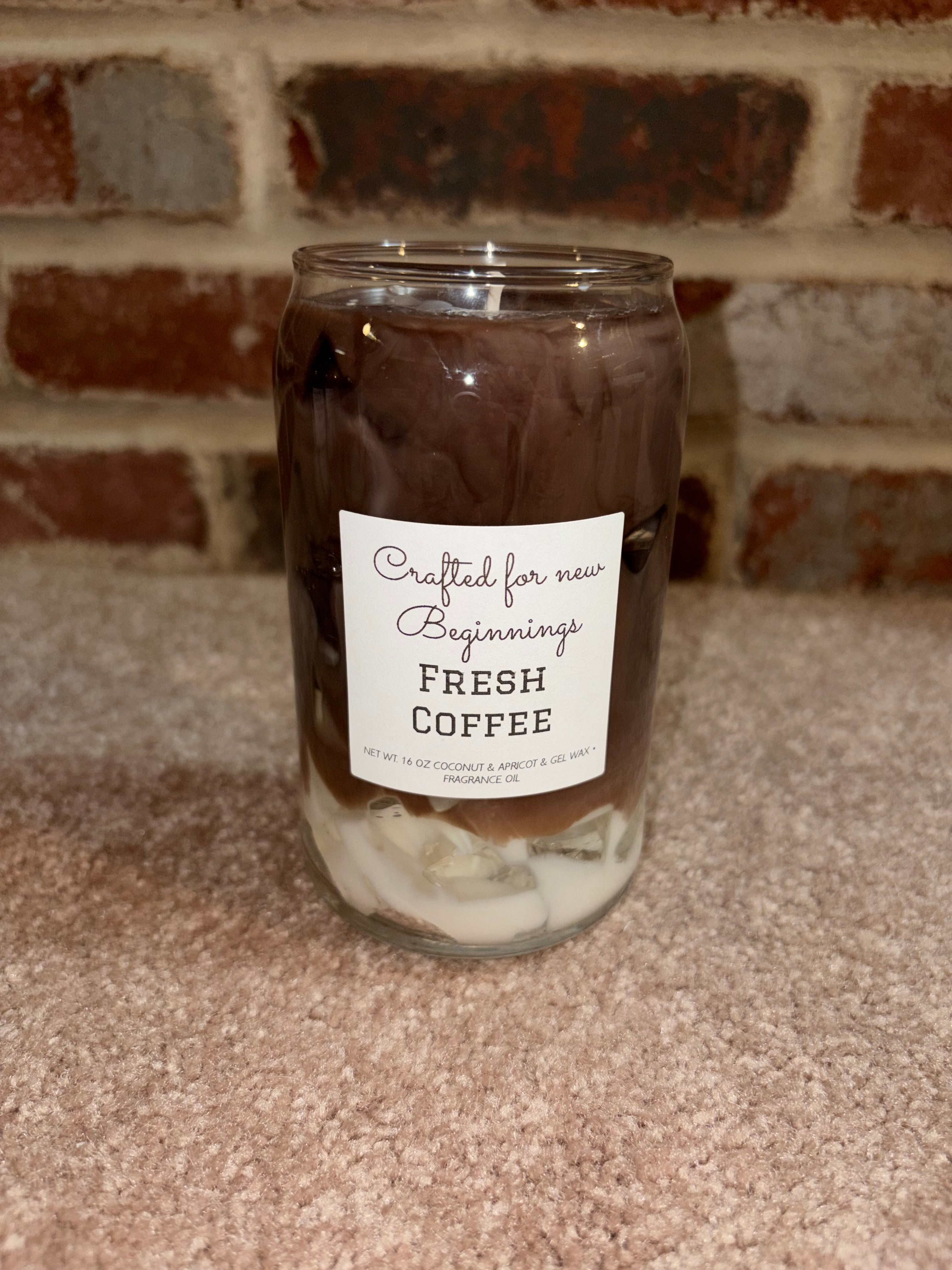 Ice coffee candles