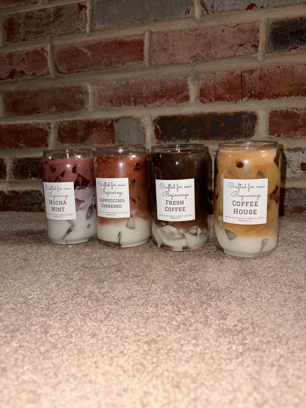 Ice coffee candles