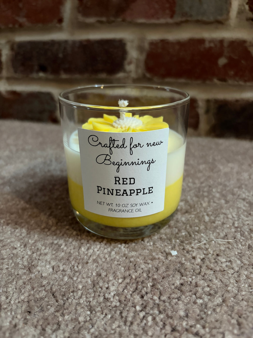 Floral 2 tone candles