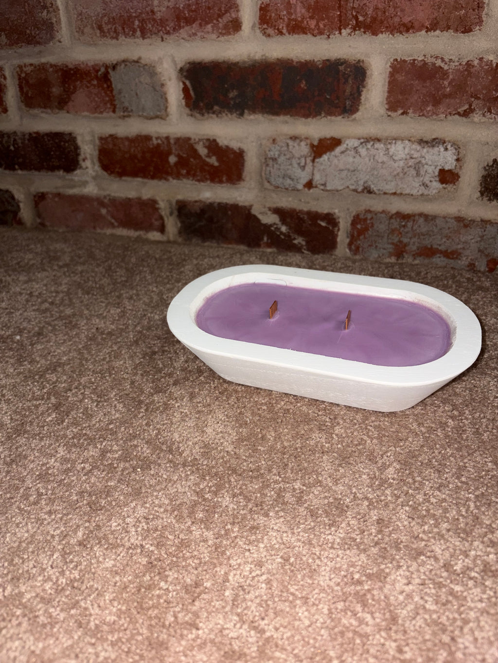 White Dough Bowl Candle