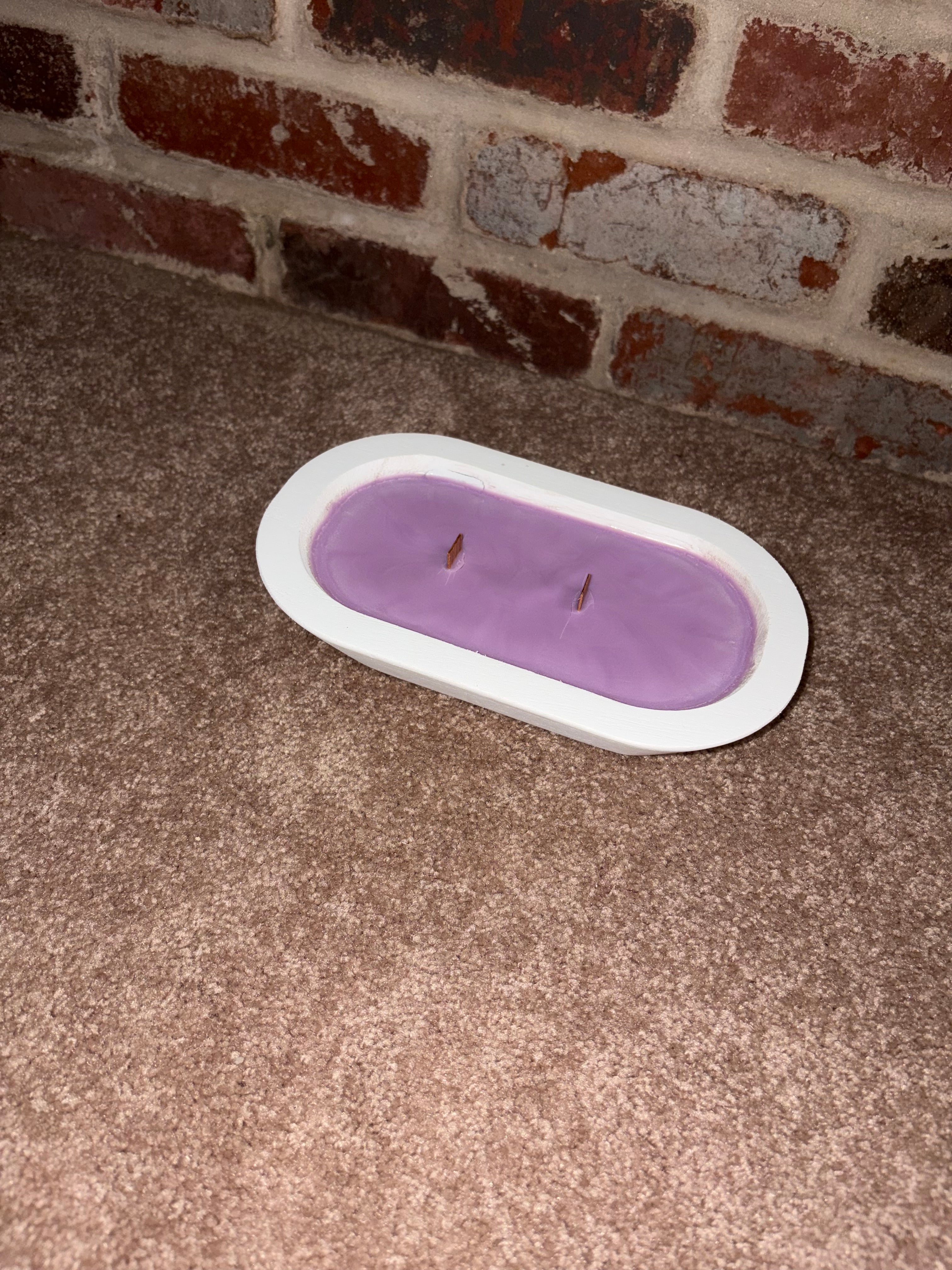 White Dough Bowl Candle