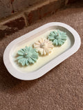 Floral Candle Dough Bowl