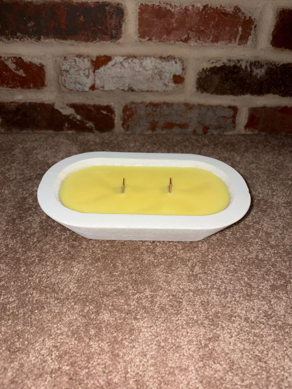 White Dough Bowl Candle