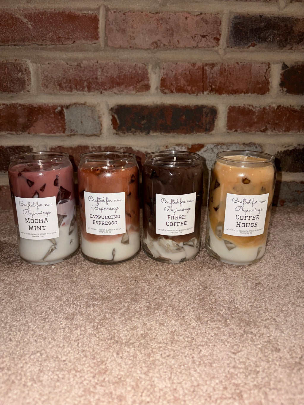 Ice coffee candles