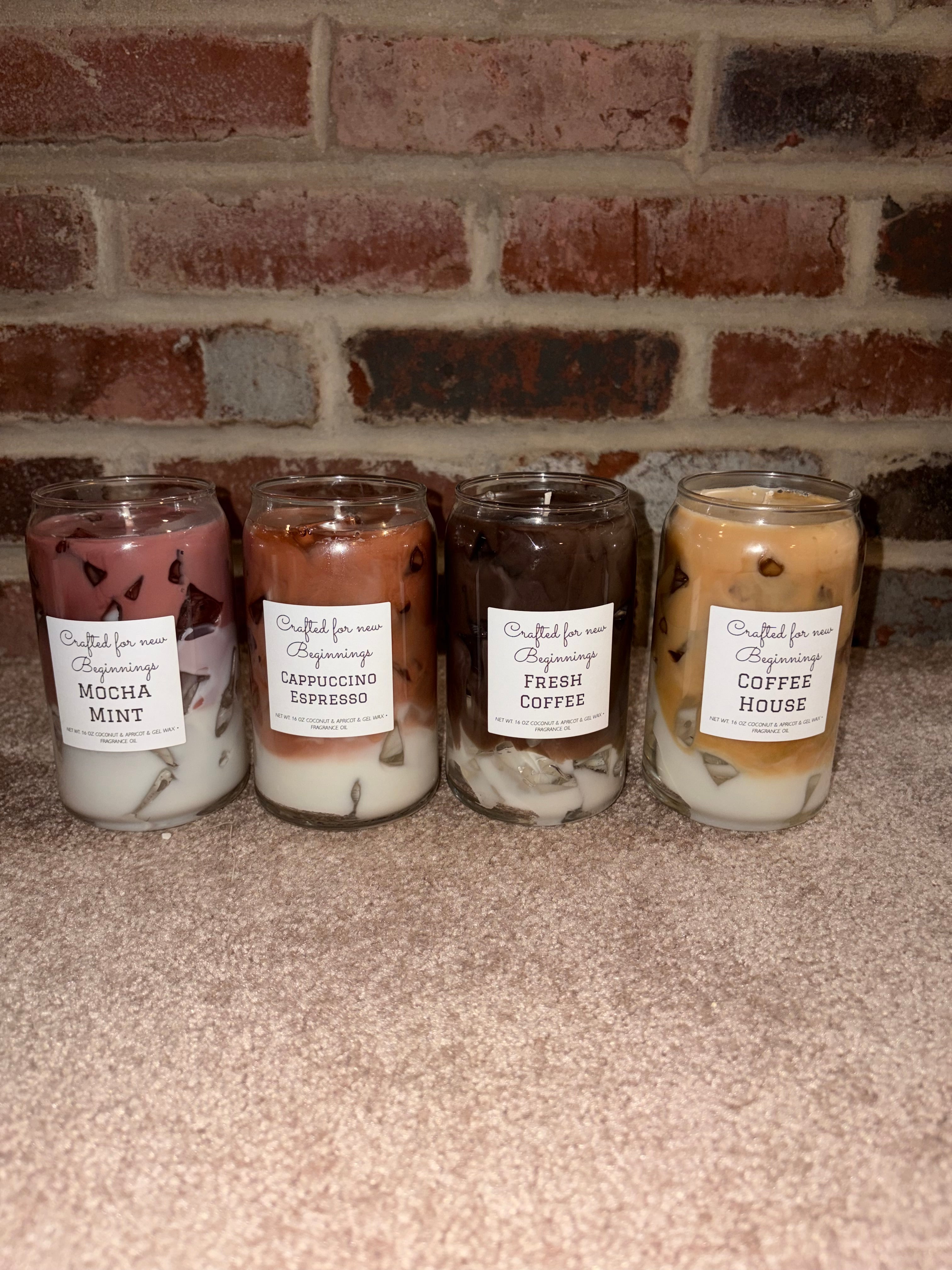 Ice coffee candles