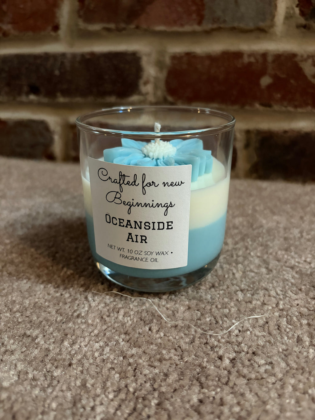 Floral 2 tone candles