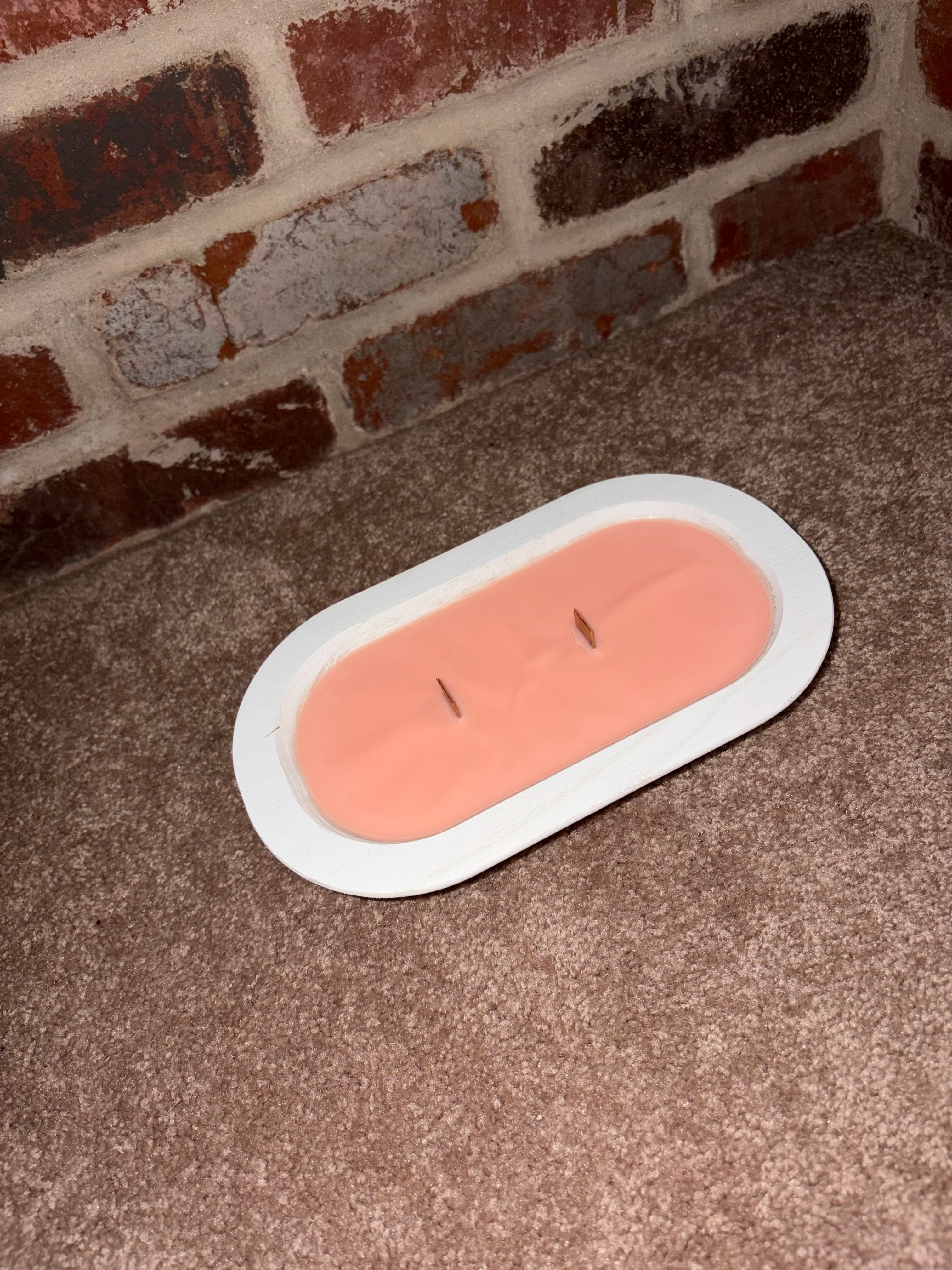 White Dough Bowl Candle