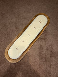 20” Long Dough Bowl Candle