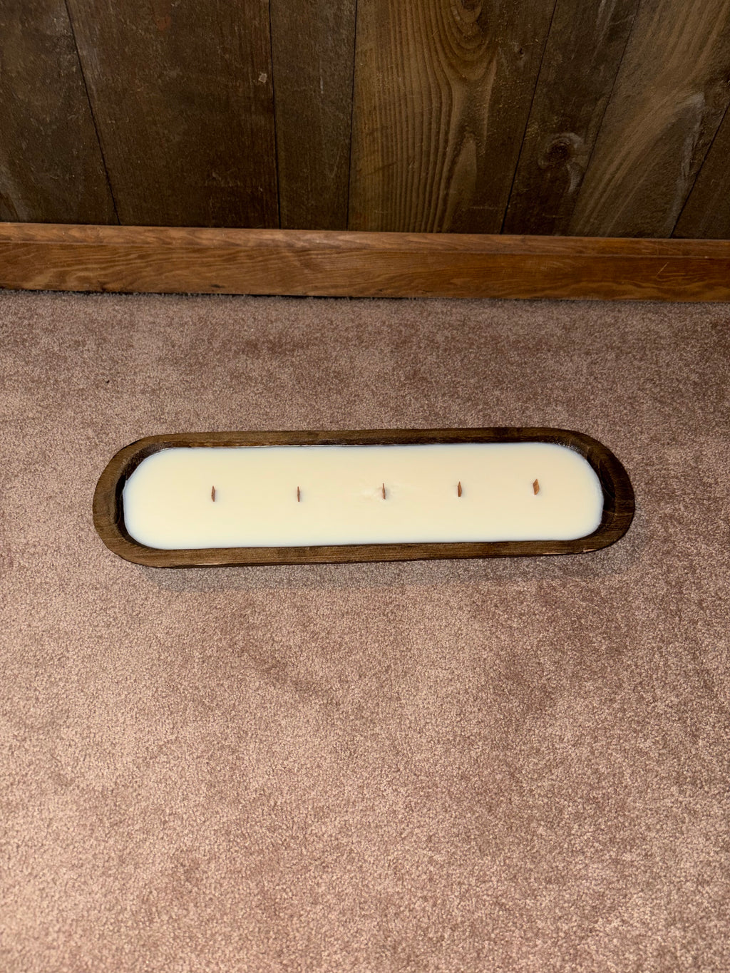 Long Wooden Dough Bowl