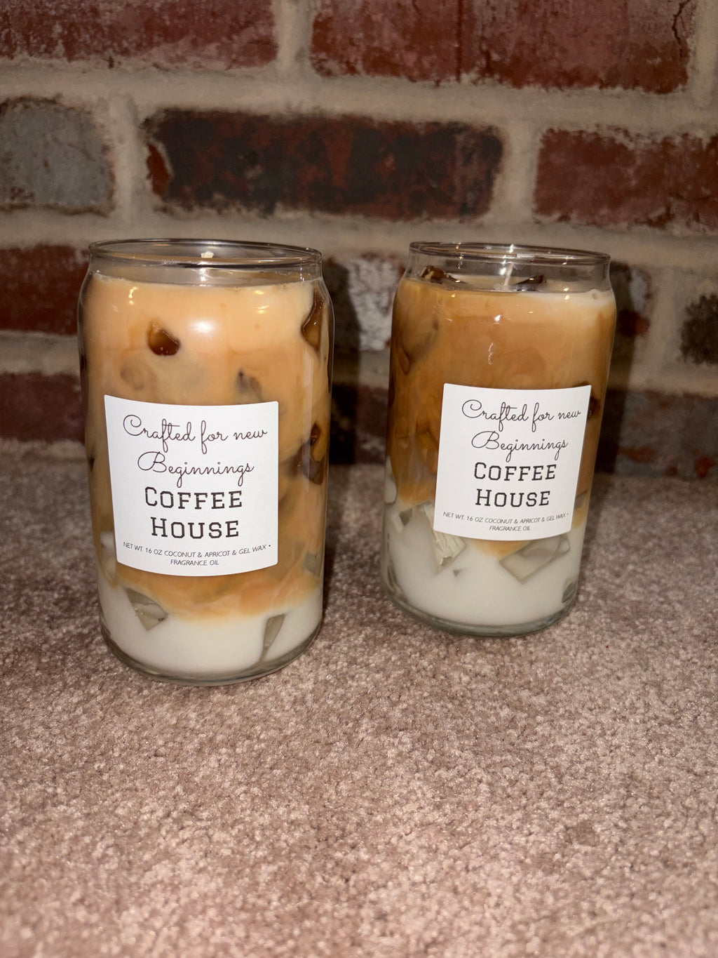 Ice coffee candles