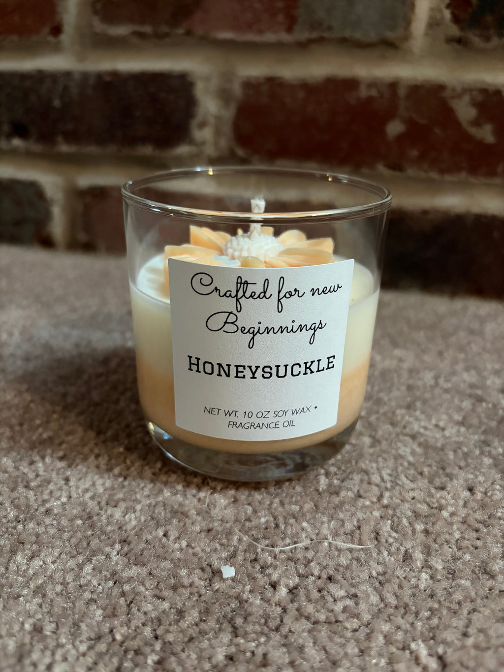 Floral 2 tone candles