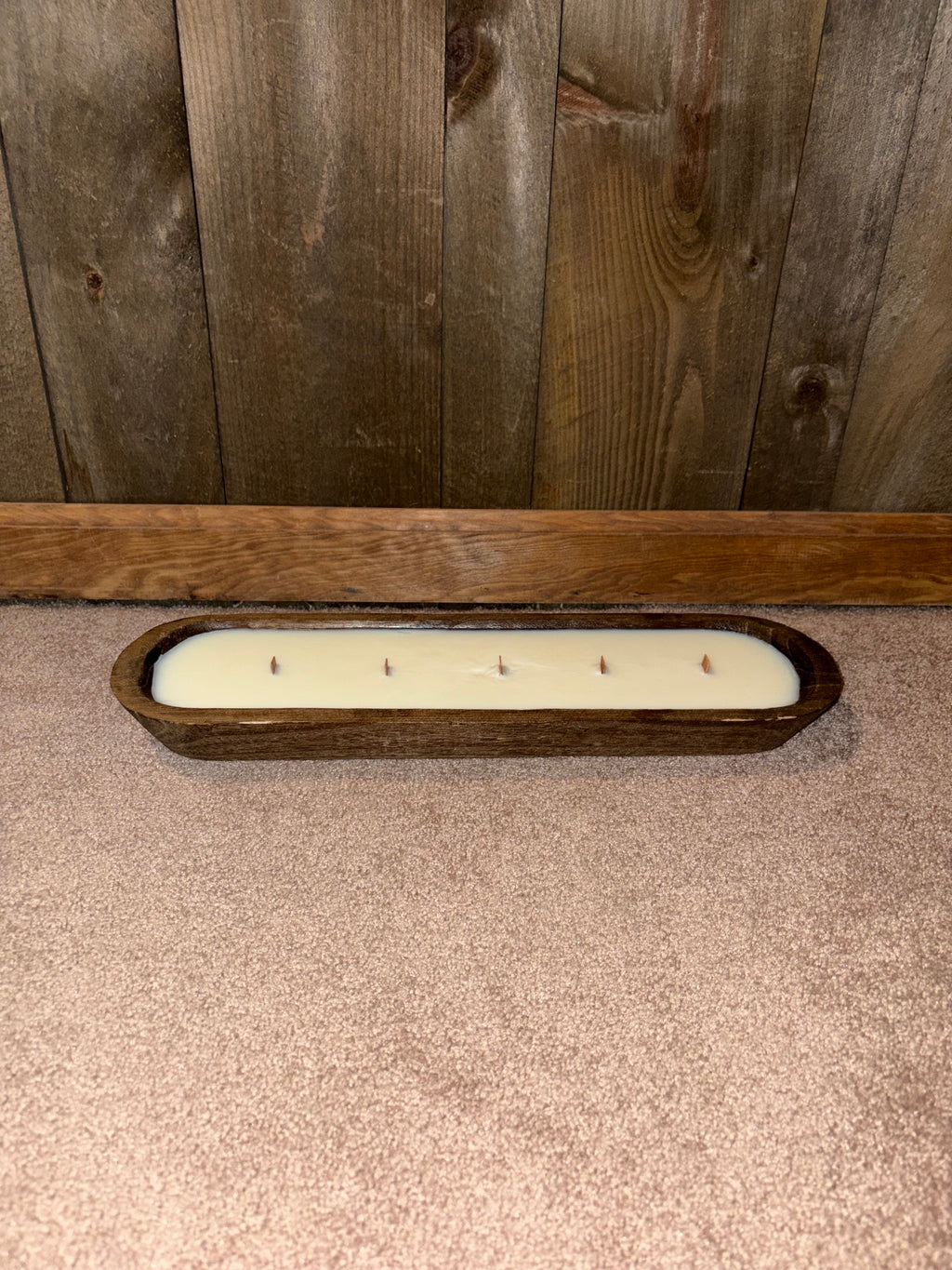Long Wooden Dough Bowl