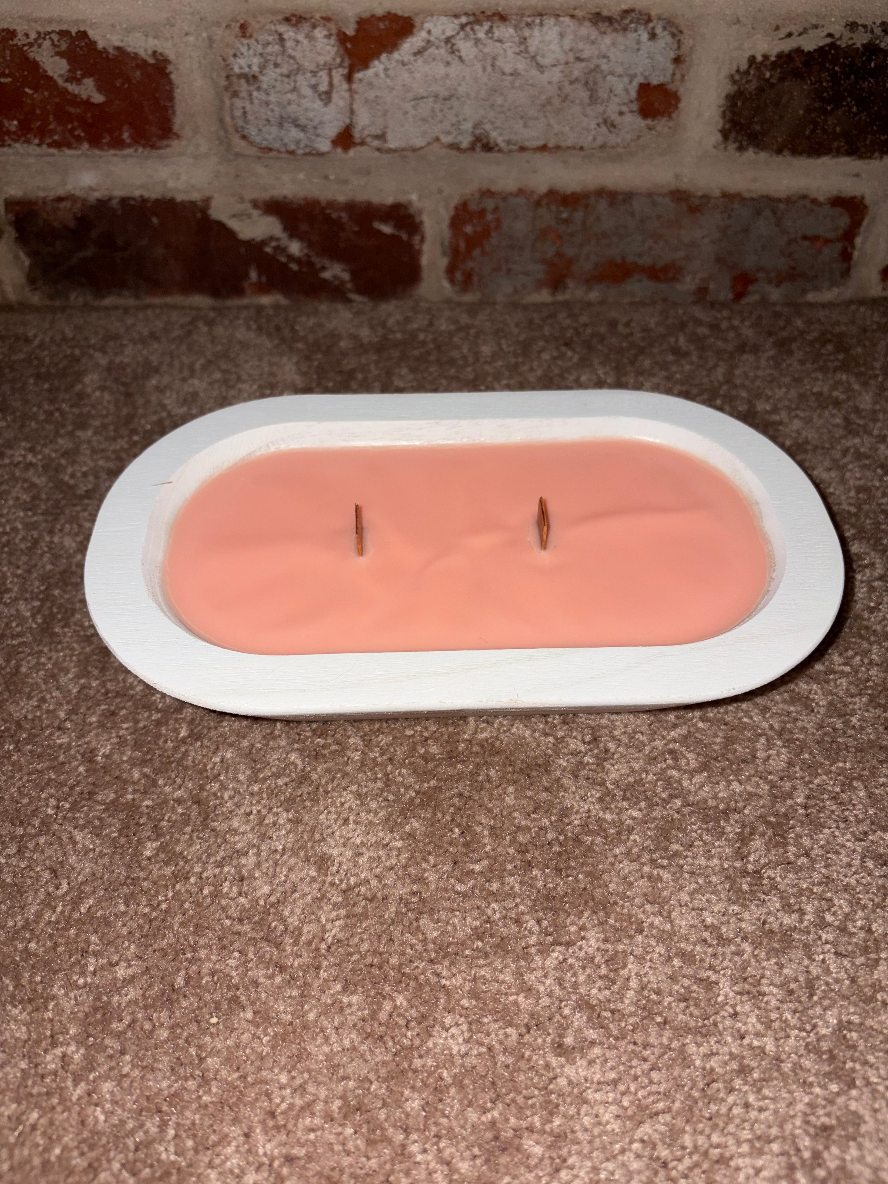 White Dough Bowl Candle