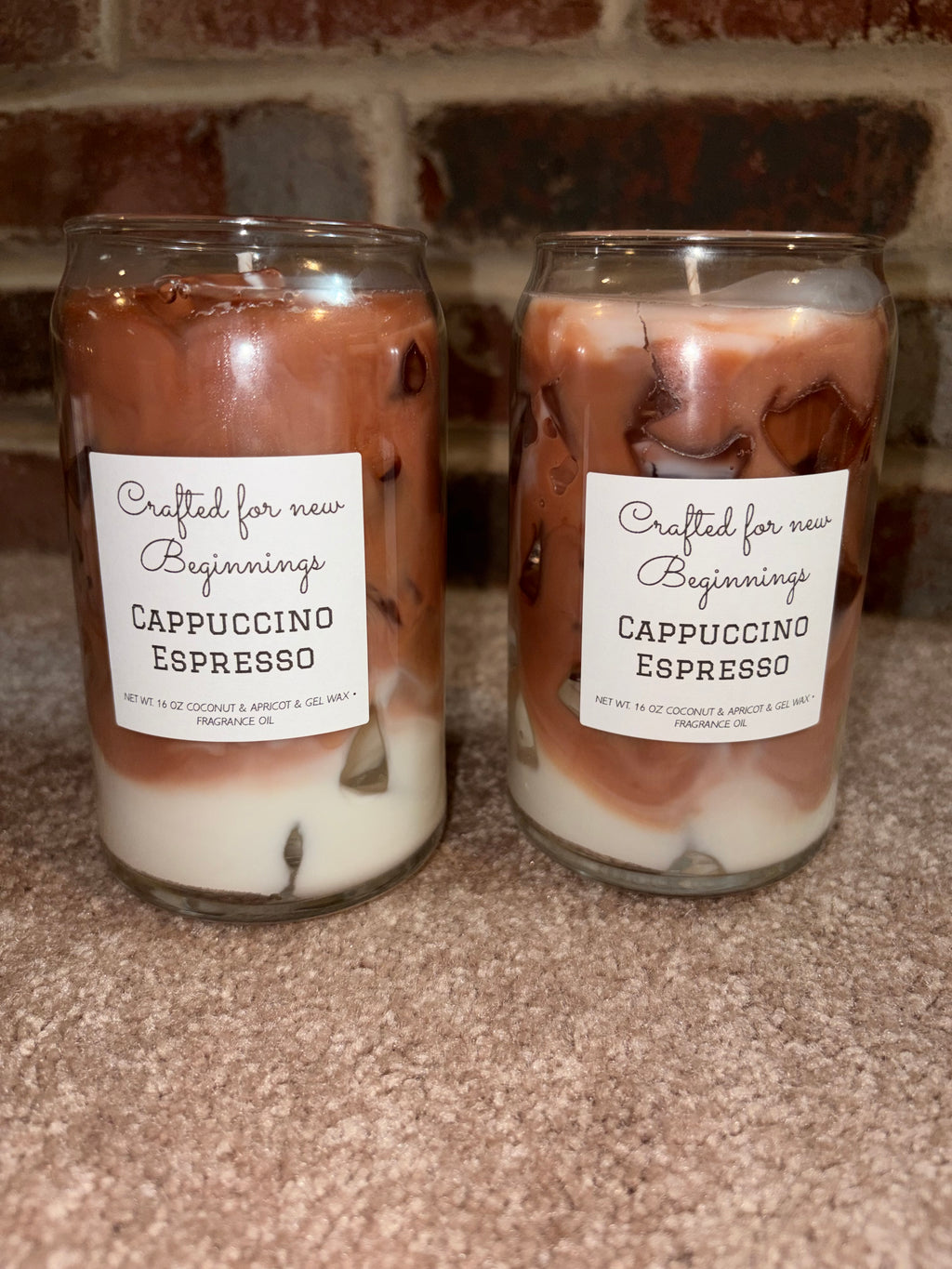 Ice coffee candles