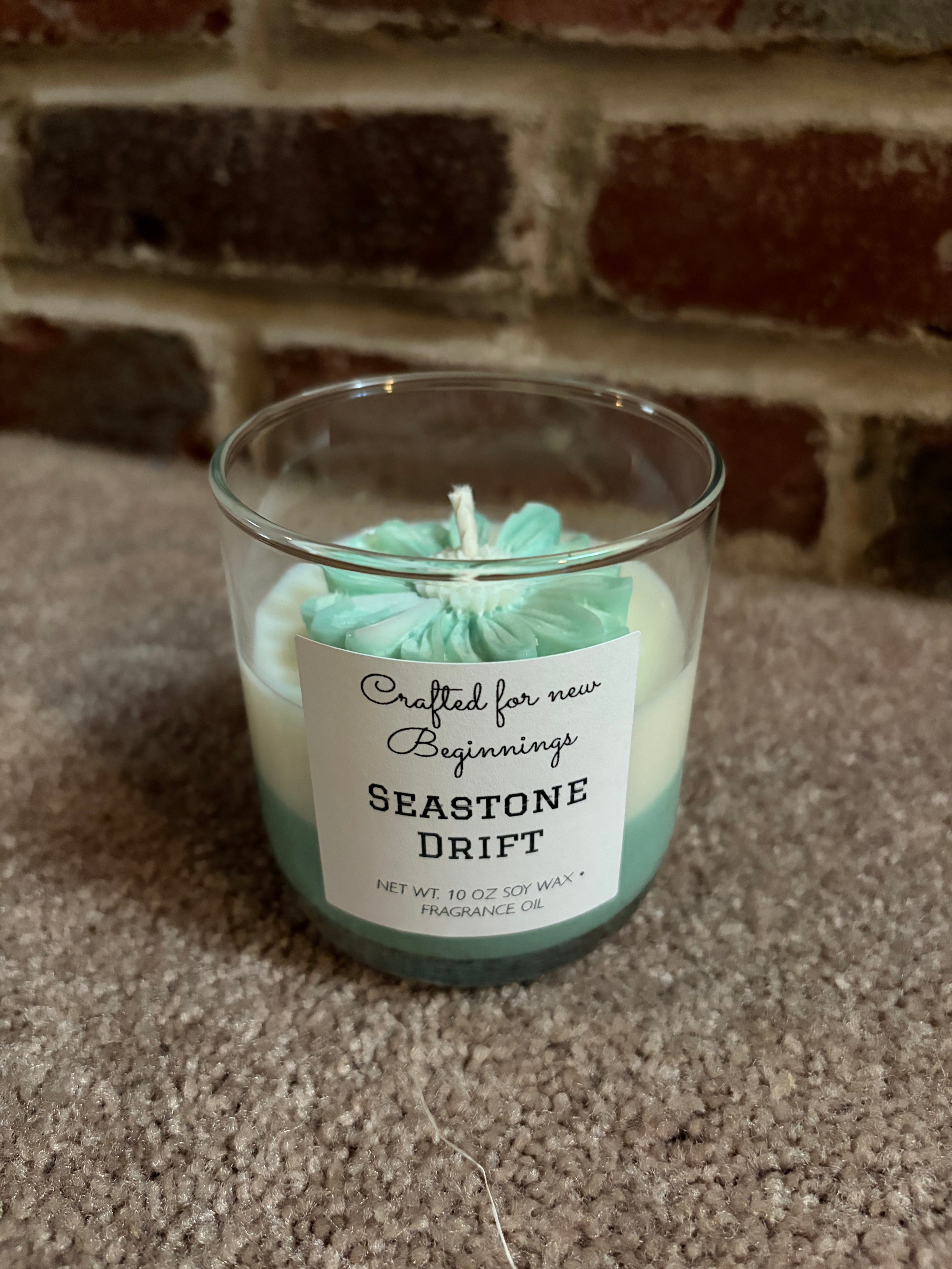 Floral 2 tone candles