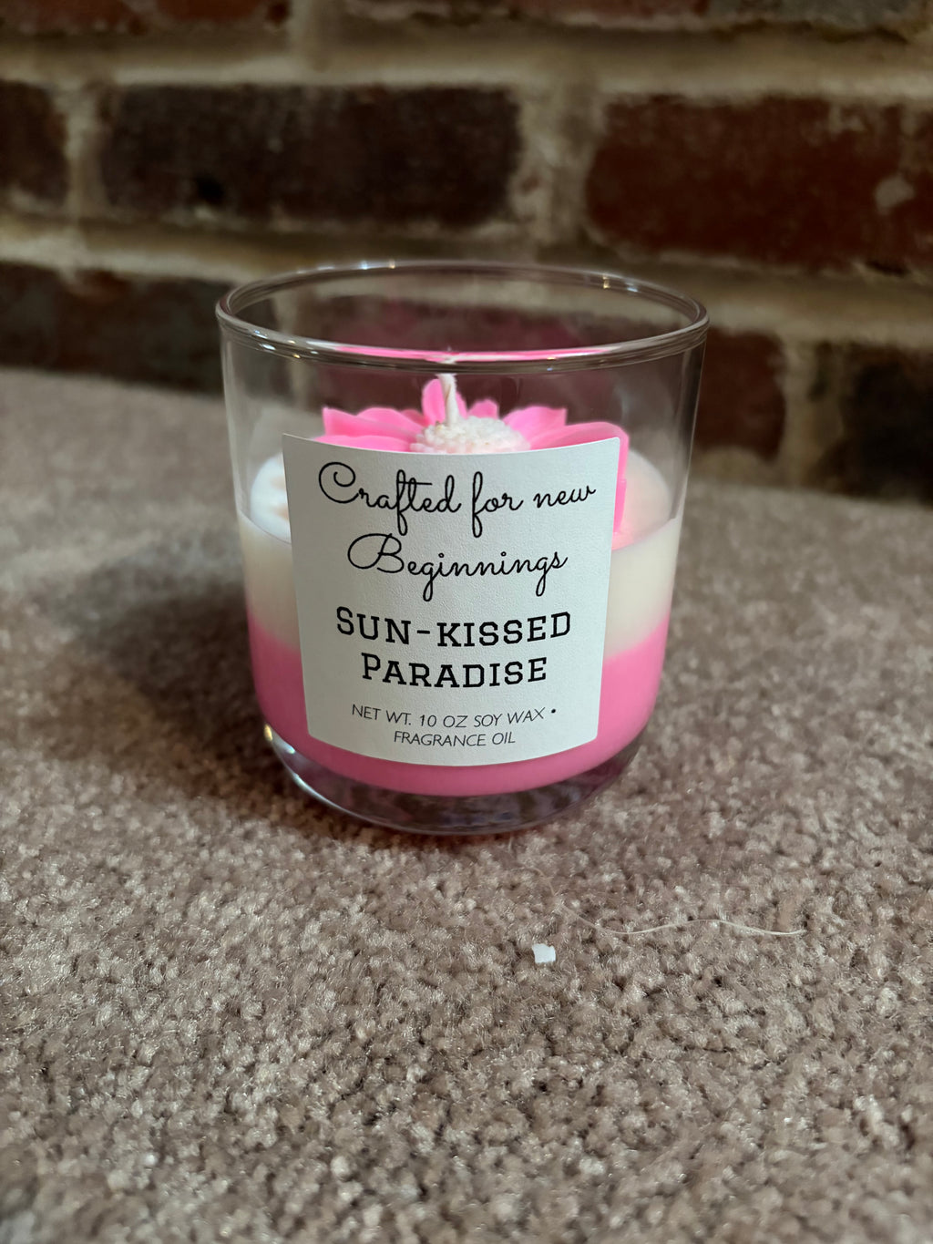 Floral 2 tone candles