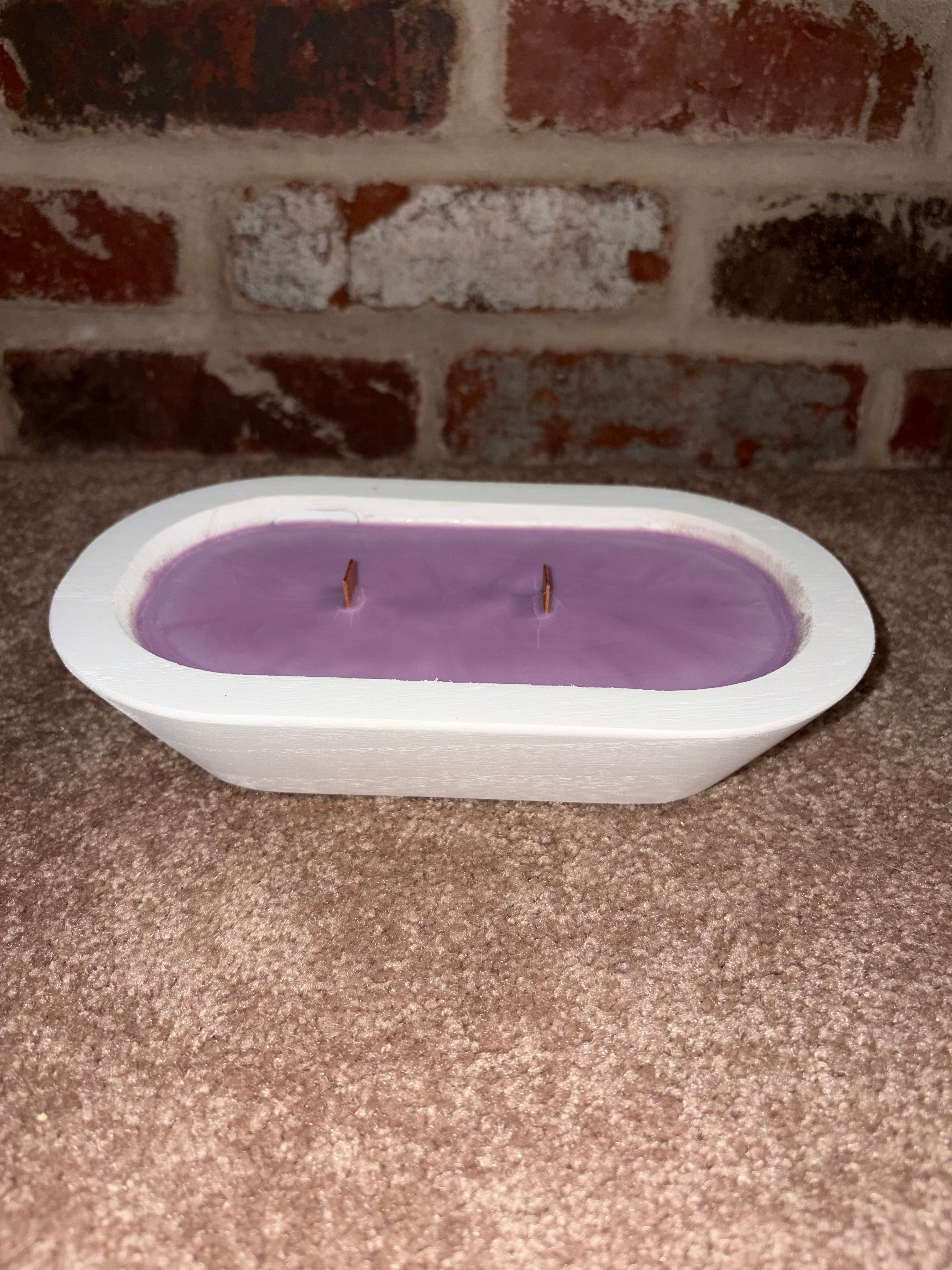 White Dough Bowl Candle