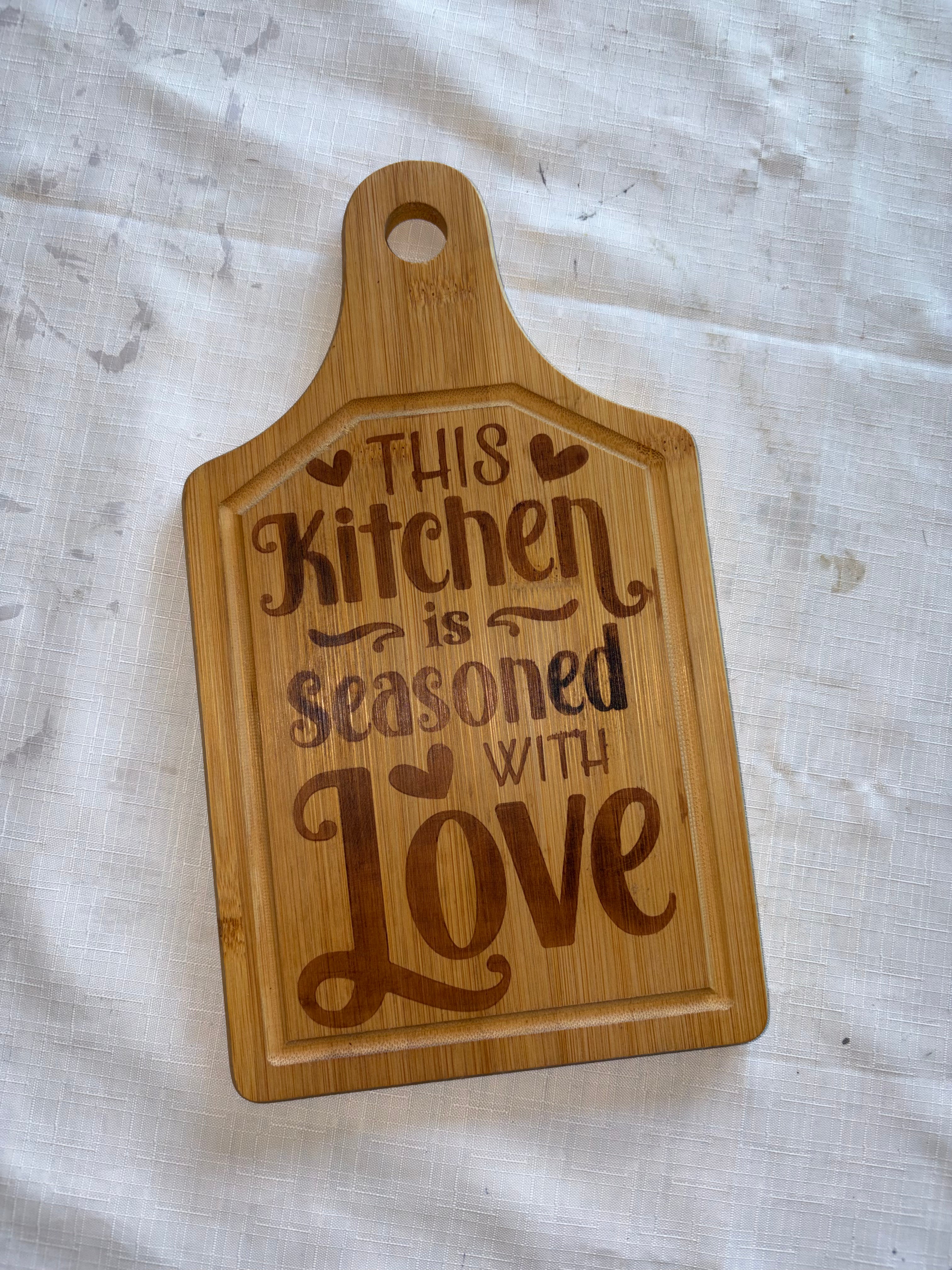 Custom Kitchen cutting board