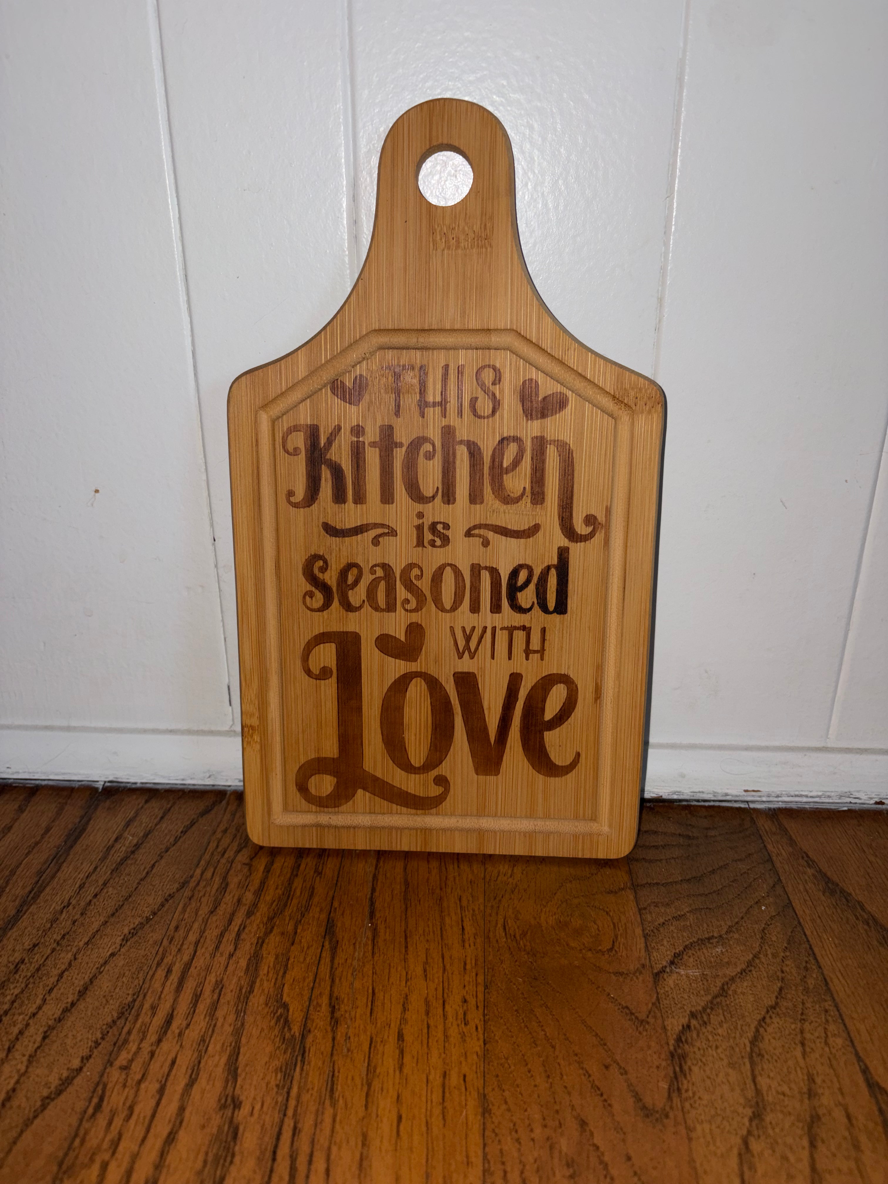 Custom Kitchen cutting board
