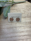 Light Pink Lace Studs