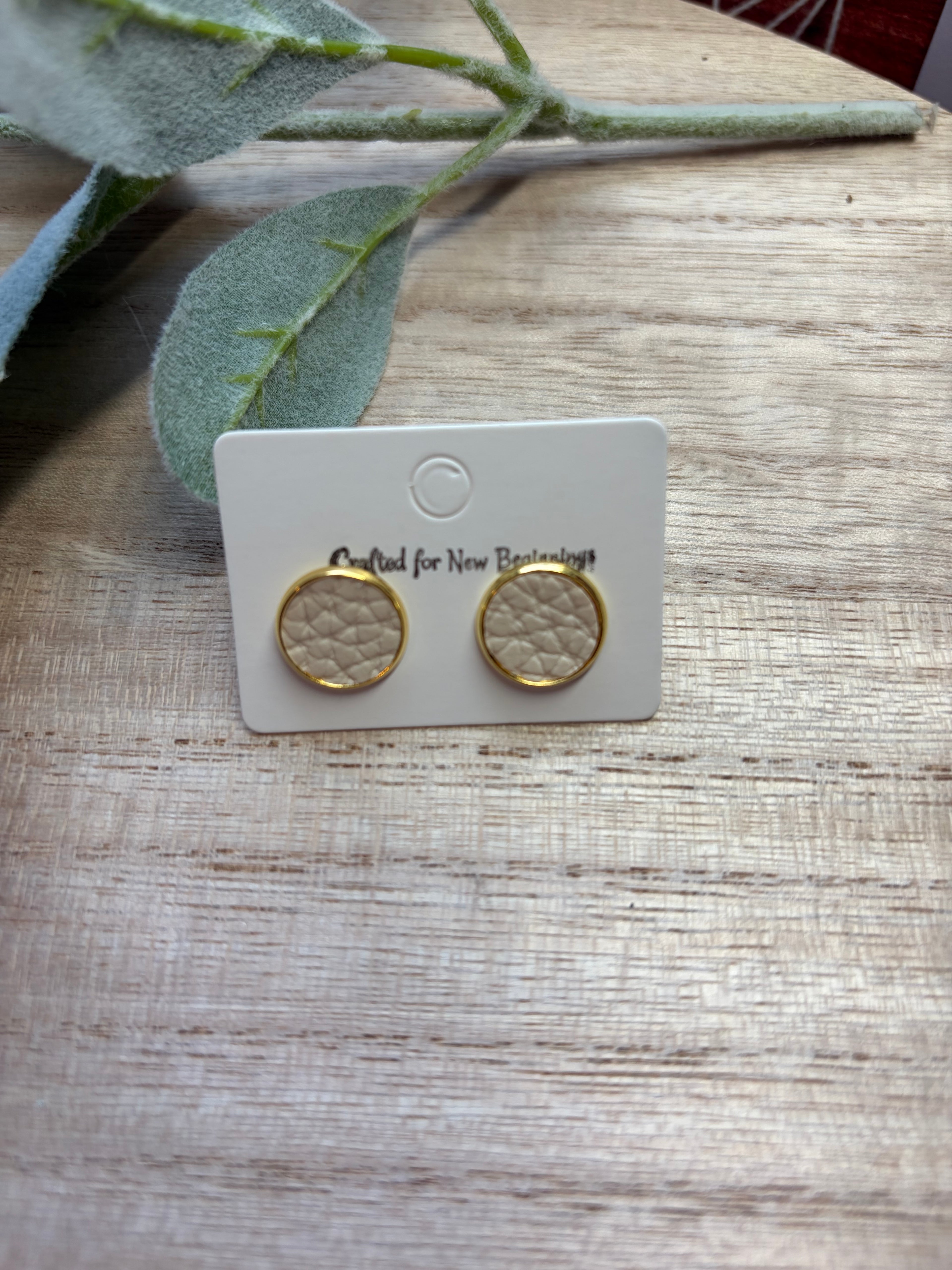 Textured White Studs