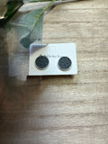 Textured Dark Gray Studs