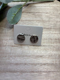Gray Lace Studs