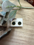 Dark Green Lace Studs