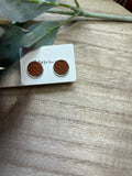 Brown Textured Studs
