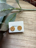 Braided Tan Studs
