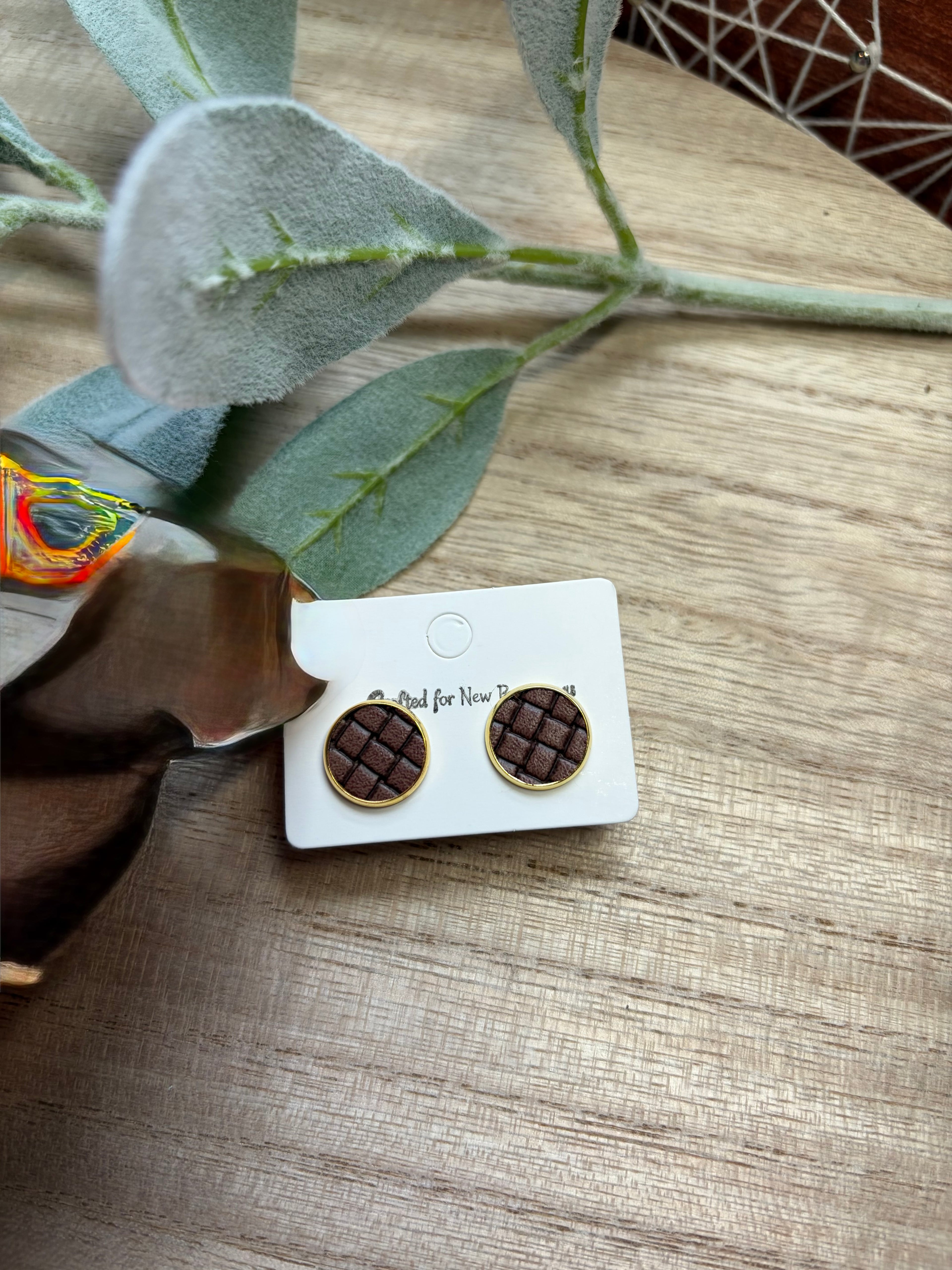 Dark Brown Studs