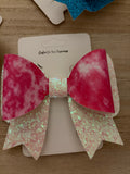 Pink Tie-Dye Bow
